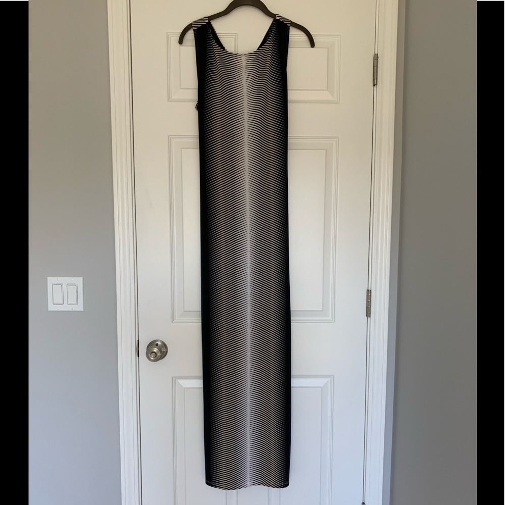 Macy’s Bar III Animal Print Open Back Maxi Dress
